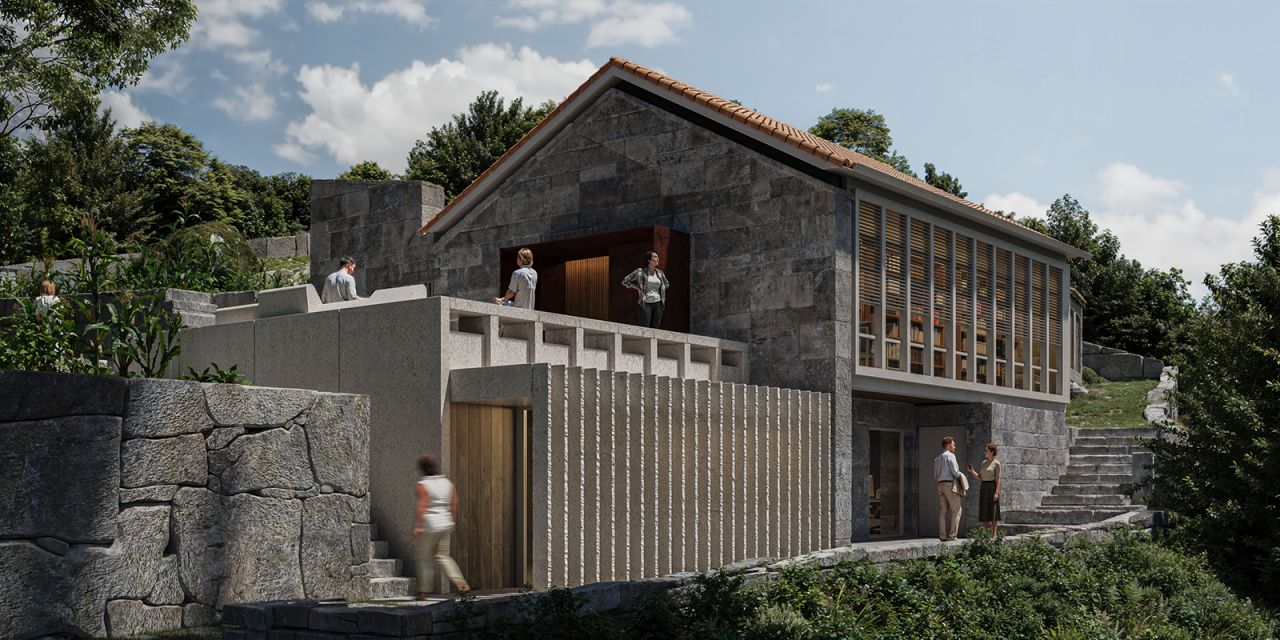 Propuesta premiadda cuarto puesto concurso de arquitectura muimenta Carballeda de Avia